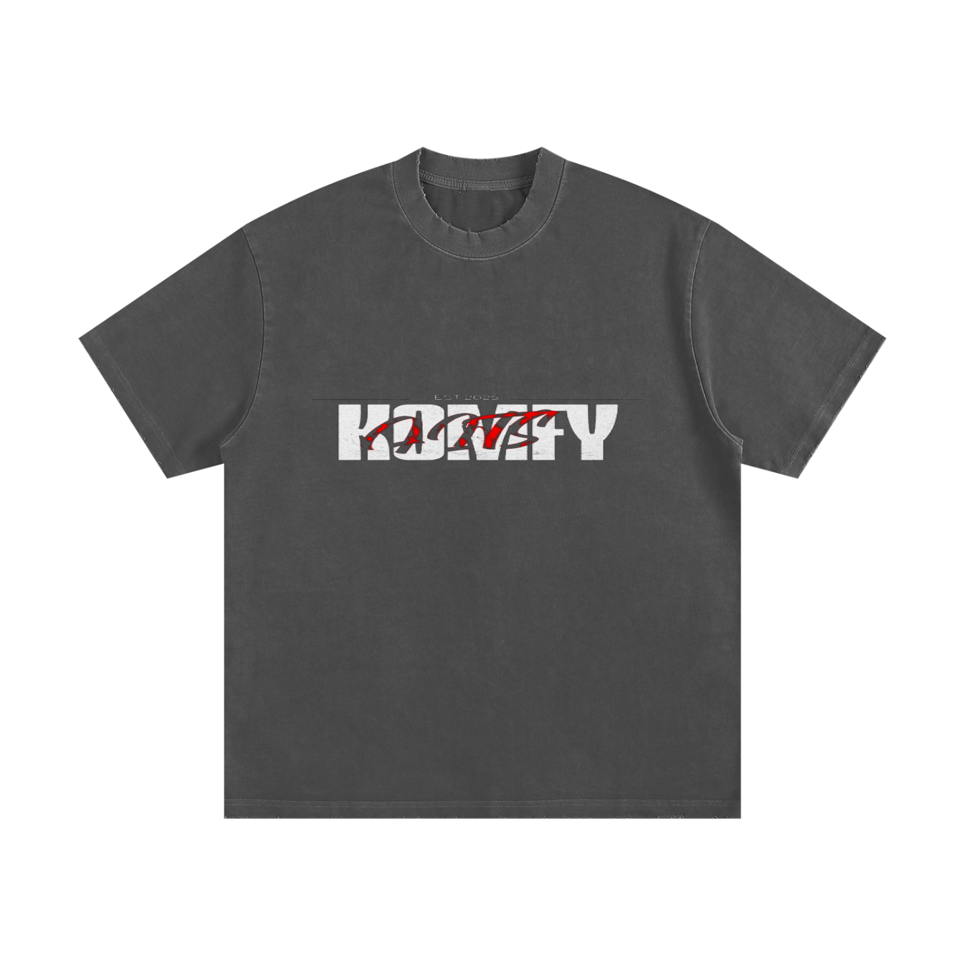 Komfy Snow Washed Oversized Cotton T-Shirt