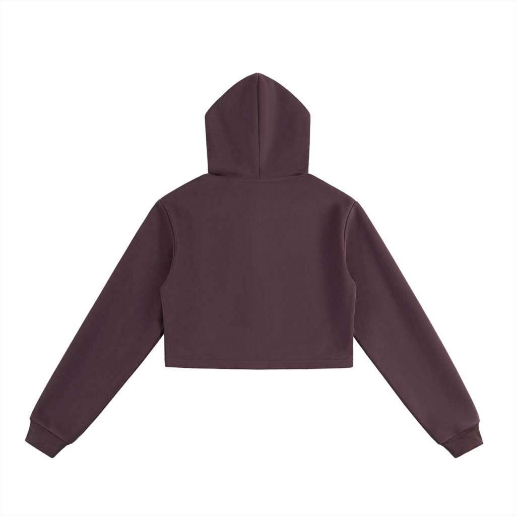 Komfy Cropped Zip-Up Hoodie