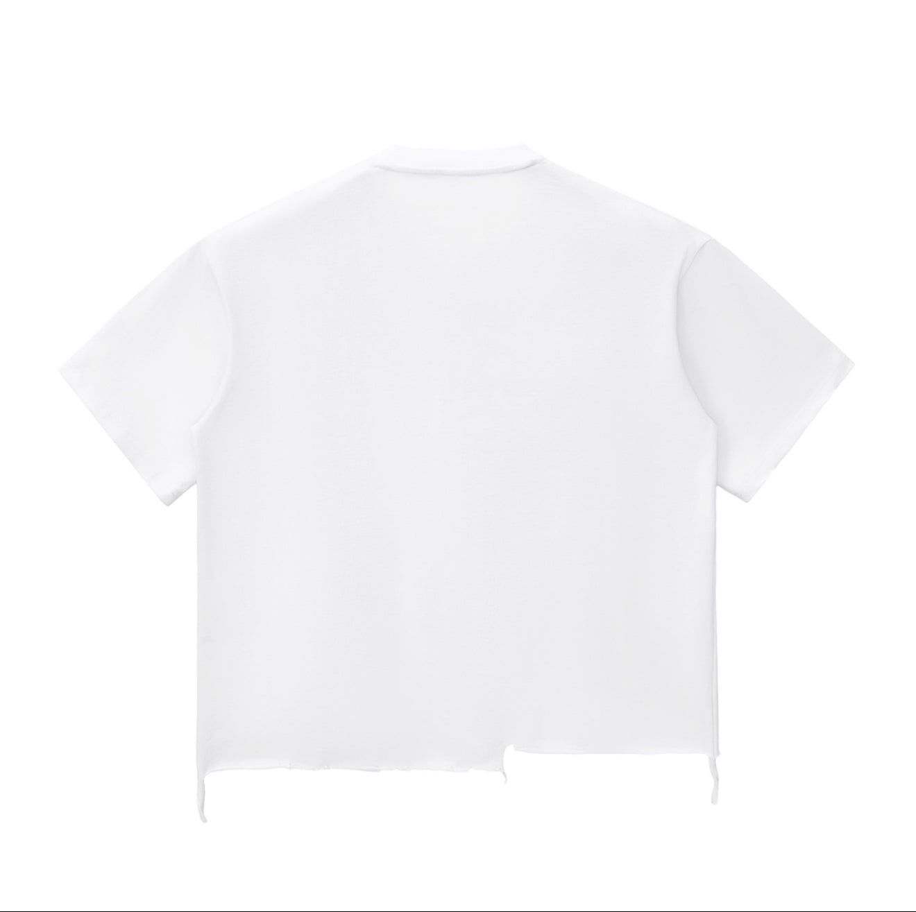 Snow Wash Raw-Hem Boxy T-shirt