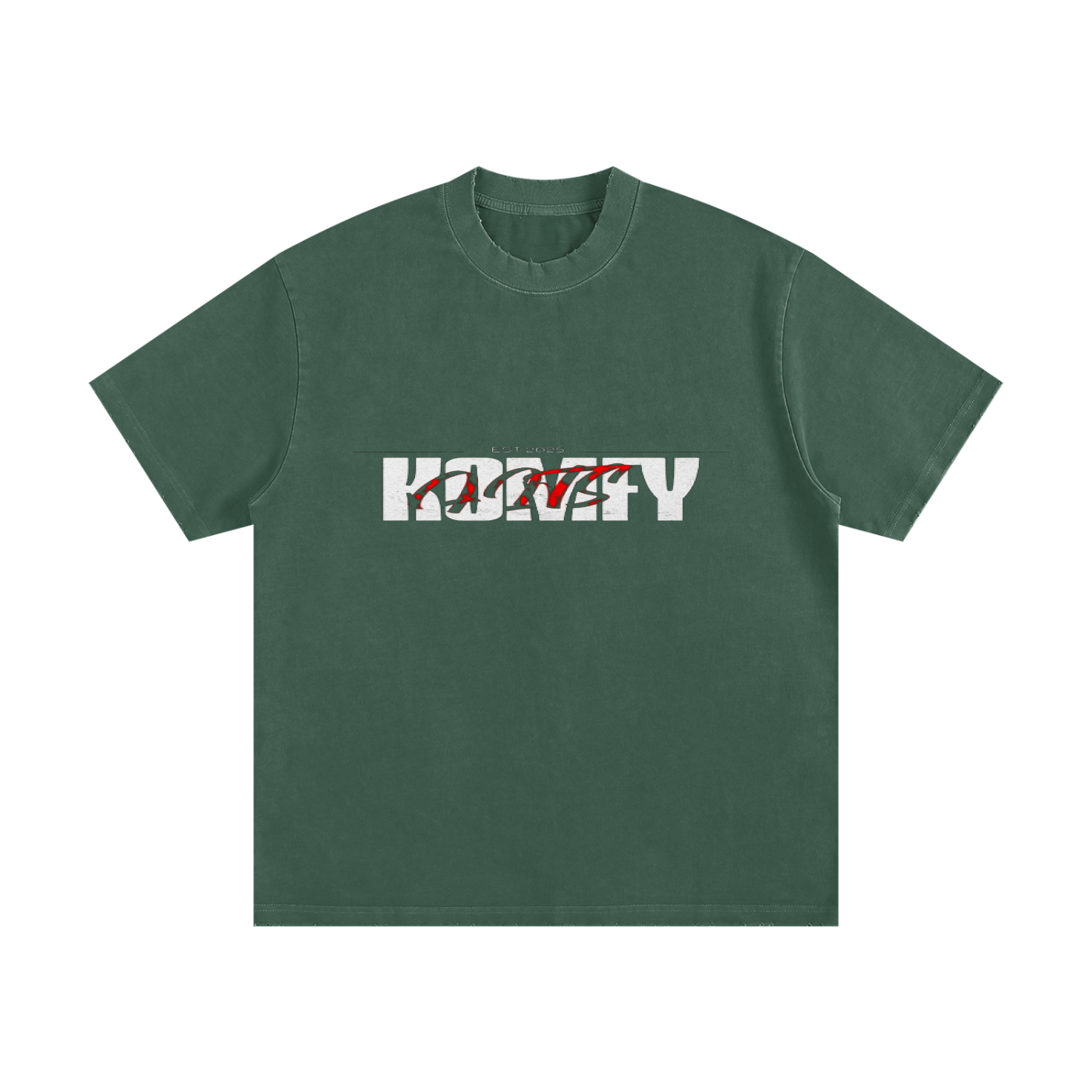 Komfy Snow Washed Oversized Cotton T-Shirt