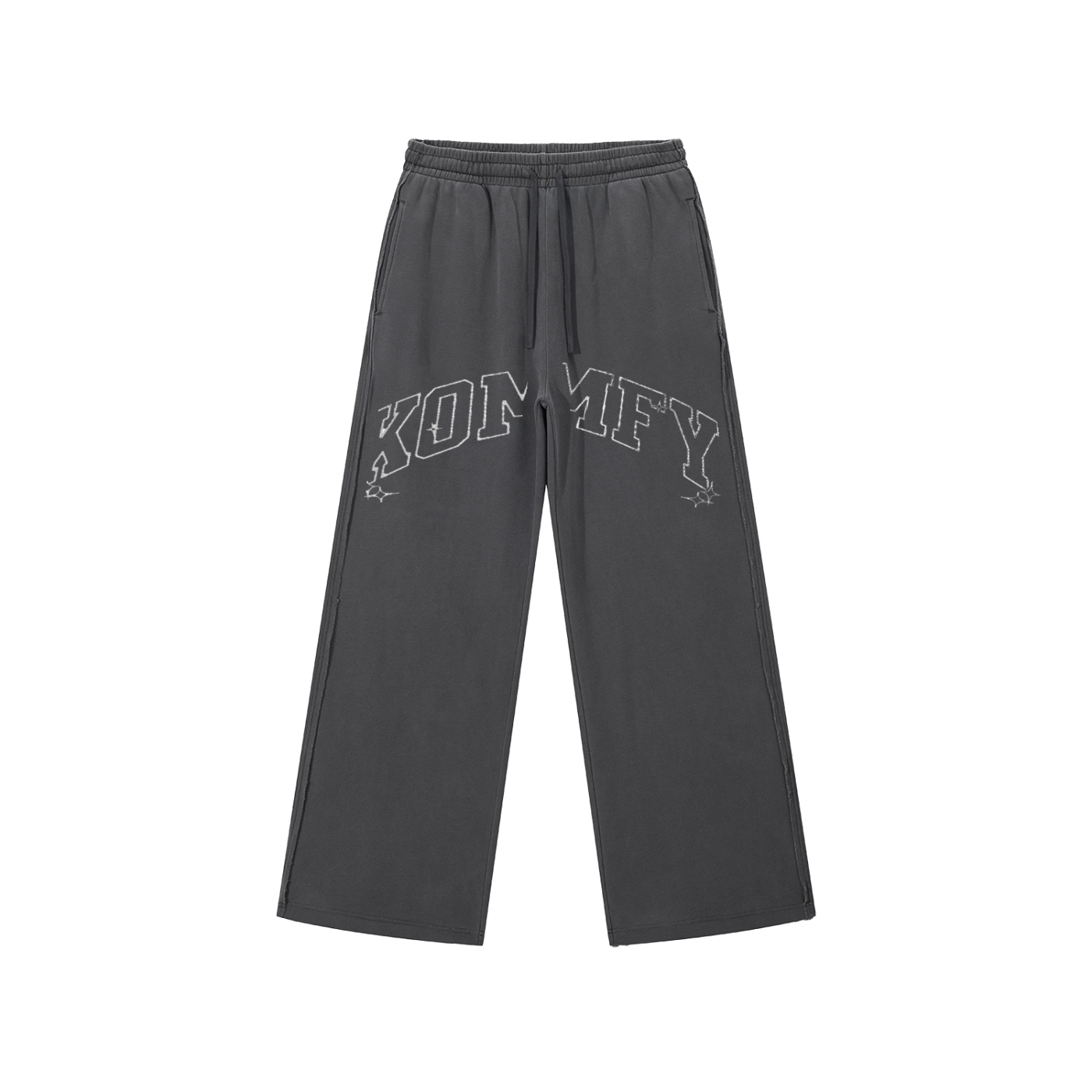 Snow Washed Raw Edge Sweatpants