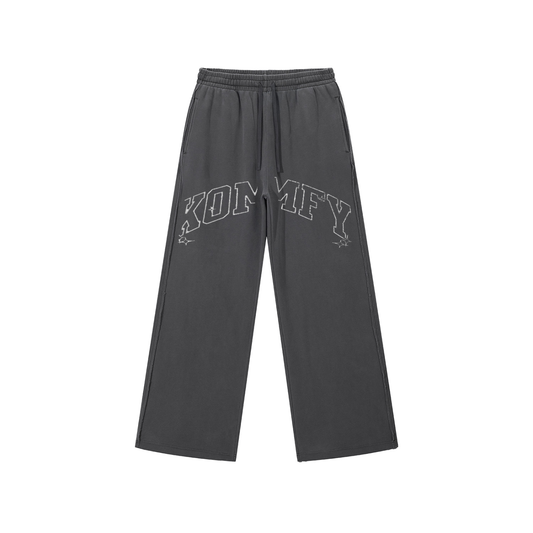 Snow Washed Raw Edge Sweatpants