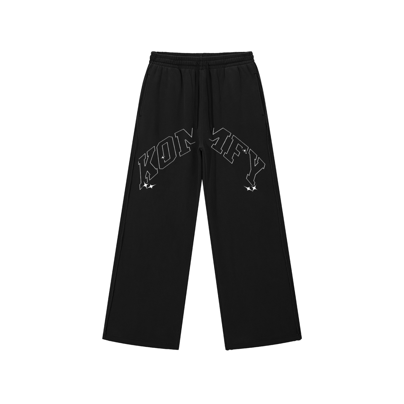 Snow Washed Raw Edge Sweatpants