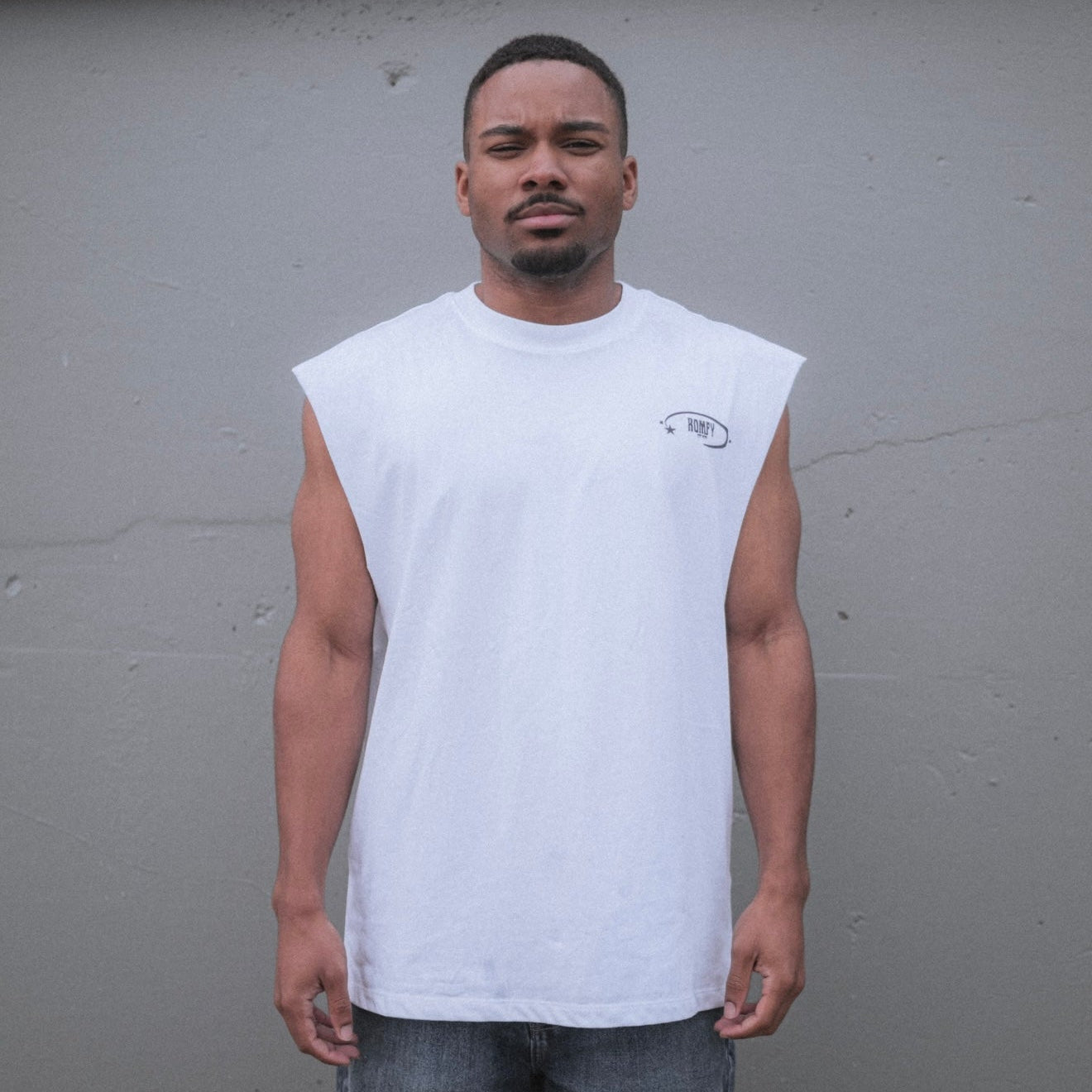 Komfy Raw Edge Cotton Tank Top